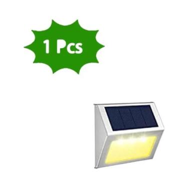 Imagem de Luzes De Deck LED Solares Para Exterior, Luzes De Escada Em Aço Inoxid