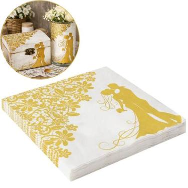 Imagem de 20 Guardanapo Estampado Papel Elegante Decoupagem Casamento - Newz