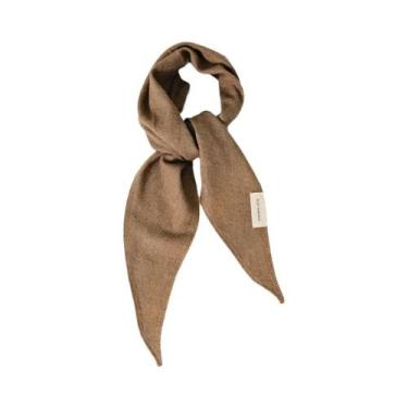 Imagem de Cachecol Triangular Tricotado Quente Para Mulheres, Xale Casual Multif