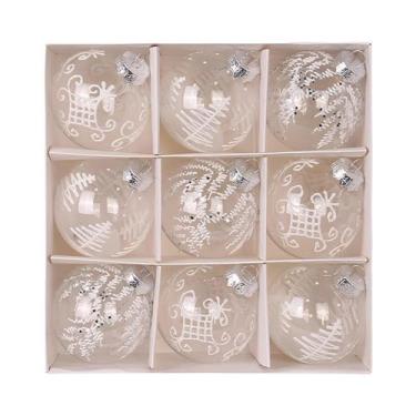 Imagem de Bolas De Natal Transparentes E Inquebráveis 9 Peças 3.15" Decorações D