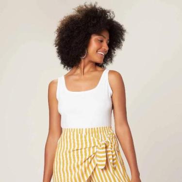 Imagem de Camiseta Básica Regata Malwee 1000004494 Algodão, Branco, G