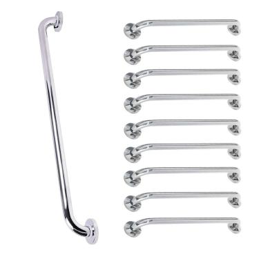 Imagem de Barra de Apoio Alca 80cm kit 9 Uni Acessibilidade Idoso Cadeirante Deficiente Box Banheiro Corrimao Corredor Seguranca