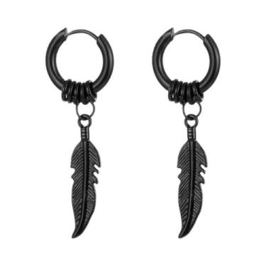 Imagem de Brincos De Argola Masculinos Em Aço Inoxidável Estilo Punk Hip Hop Tot