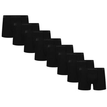 Imagem de Kit 8 Cuecas Sem Costura Microfibra Boxer Box Plus Size X1 X2 X3 - Sel