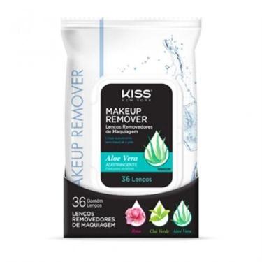 Imagem de Lenço Demaquilante Kiss Aloe Vera 36 Unidades - Ruby Kiss