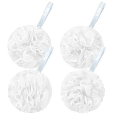 Imagem de Esponja de banho AmazerBath Snow White 75g x4 esfoliante