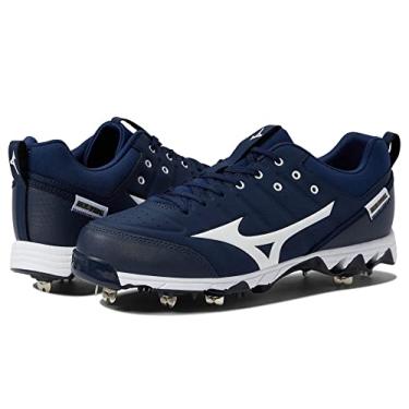 Imagem de Mizuno Tênis de beisebol masculino 9-Spike Ambition 2, azul-marinho-branco, 48