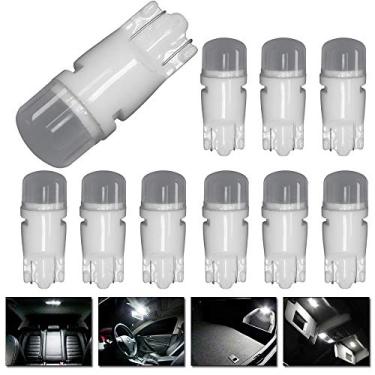 Imagem de DODOFUN T10 Ceramics Interior Exterior Brilhante LED Light 168 175 194 2825 W5W Tamanho Lâmpada Cor Branca (pacote com 10)