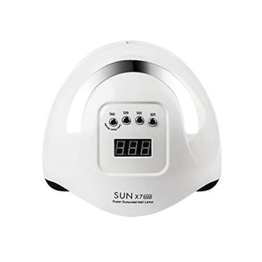 Imagem de Tingpai Lâmpada de unhas LED UV 180W Secador de unhas polonês luz com 57 unidades de conta de luz 4 configu ção de cronômetro alça dobrável tela de LED com sensor automático de unha máquina pa salão