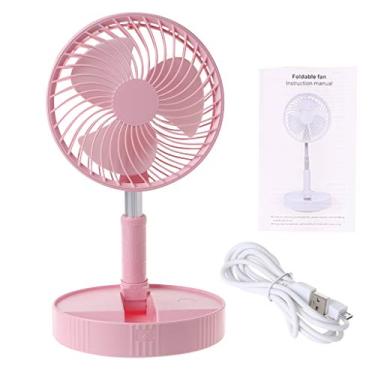 Imagem de N/A/ Mini ventilador dobrável USB recarregável telescópico refrigerador de ar portátil