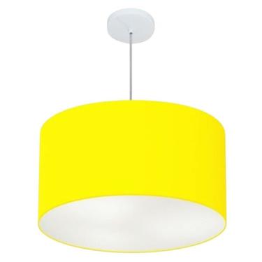 Imagem de Pendente Cil ndrico Amarelo Mj-4101 Para Mesa De Jantar E Est