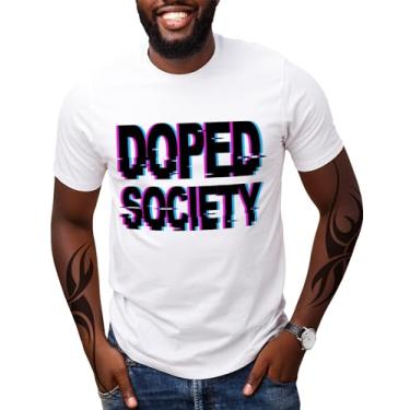 Imagem de Swag Point Camisetas masculinas estampadas – 100% algodão manga curta urbana moderna moda elegante camiseta streetwear hip hop hipster, Dopado, GG