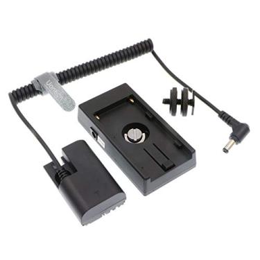 Imagem de Uonecn Placa de substituição para carregador de bateria NP F970 para DR E6 Placa adaptadora de bateria falsa para Canon EOS 5DS R 5D MARK II 5D 70D 80D MARK III 5D MARK IV 6D 60D 7D para Sony NP F970