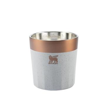 Imagem de Stanley - Copo prismático isolado para cocktails, antiderrapante, para bebidas quentes ou frias, 201 ml, Ash Bronze