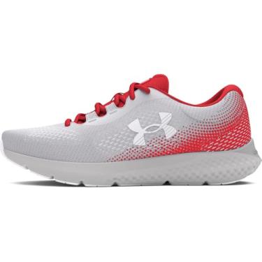 Imagem de Under Armour Tênis de corrida feminino Charged Rogue 4, (104) Cinza distante/Racer Red/White, 5
