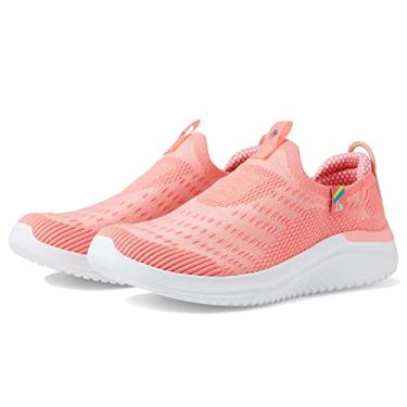Imagem de Skechers Tênis unissex infantil Ultra Flex 3.0, Coral, 12 Little Kid