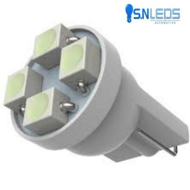 Imagem de 2x Lâmpada Led Pingo W5 T10 4 Leds Super Branco automotiva - Acessory