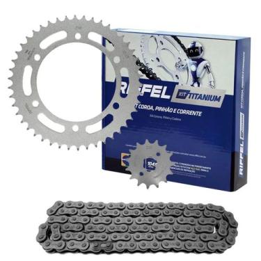 Imagem de Kit relação  riffel  aço 1045 fazer 250 - Serjão Motopeças, Unidade