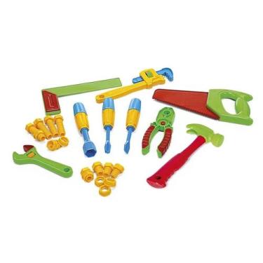Imagem de Kit de ferramentas brinquedo infantil poliplac, Vermelho