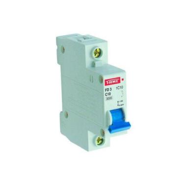 Imagem de Disjuntor Din Fame 10A Monopolar Curva C Branco