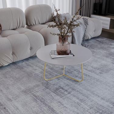 Imagem de Mesa de Centro Trude Redonda 30cm X 67cm X 67cm FENDY / DOURADO