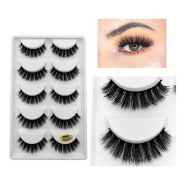 Imagem de Cílios Postiços G5-g6-g8 Mink 5 Pares - Eyelash, G600