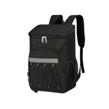 Imagem de Genérico Mochila Térmica, Bolsa Térmica à Prova de Vazamento, Bolsa Bag Cooler, Bolsa Térmica Isotérmica Cooler Caixa Para Bebidas Praia Viagem, PREMIUM (Preto)