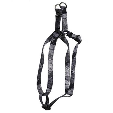 Imagem de Yellow Dog Design Peitoral de pele de cobra estilo romano H para cães - GG - 2,5 cm e circunferência do peito de 71 a 91 cm