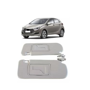 Imagem de Par Quebra Sol Para Hb20 Hatch Sedan Com Espelho 2012 A 2019