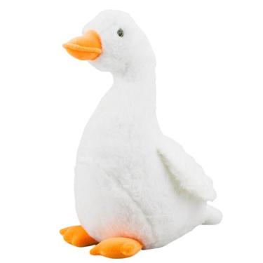 Imagem de Pato de Pelúcia Branco 35cm Patinho Antialérgico Duck Ganso - Fofy Toy