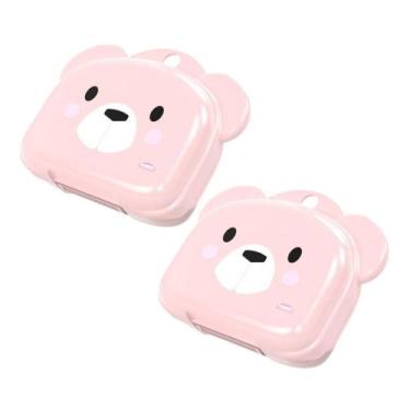 Imagem de 2 Saboneteira Ludica Infantil Porta Sabonete Bolsa Viagem - PLASUTIL, 