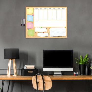 Imagem de Quadro Planejamento Mensal Planner Tarefas Mod05 50 x 37,5 cm - Micro 