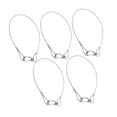 Imagem de Generic 5x Cabos de Lâmpada de Palco Prevenção de Quedas Cabo de Corda de aço Inoxidável para Luzes de Festa, 2mm