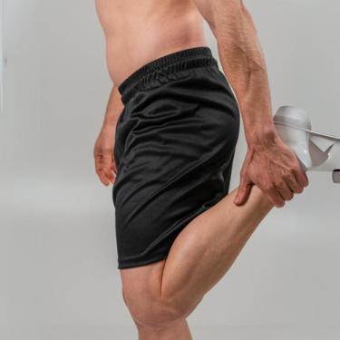 Imagem de Kit 2 Bermudas Calção Futebol Dryfit Masculino pra Treino e Banho Lisa