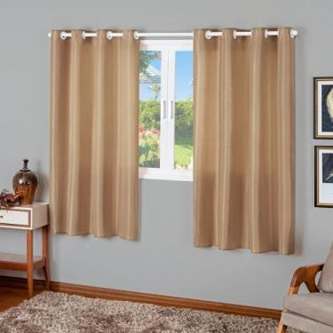 Imagem de Cortina Jasmim Para Sala Quarto Oxford Liso 2,80 X 1,40 Metros - Vitor