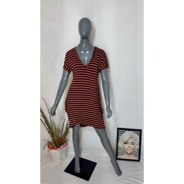 Imagem de Vestido Mullet Listrado com Bolso - nascimentomodas2020, Listardo vinh