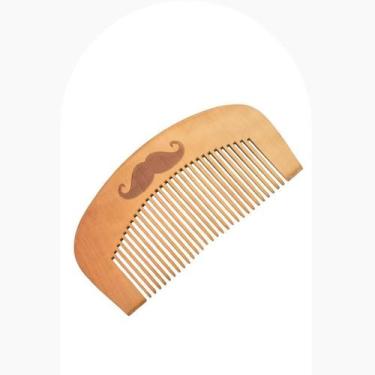 Imagem de Pente De Madeira Para Barba E Bigode Antiestético Barbearia - Marco Bo
