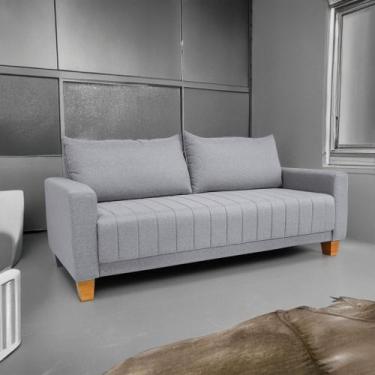 Imagem de Sofá Requinte 1,40m 2 Lugares Linho Para Recepção E Consultório - LV M