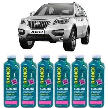 Imagem de Kit aditivo radiador bio coolant pronto para uso rosa - lifan x60 - r1