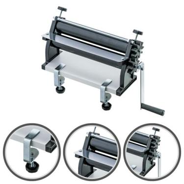 Imagem de Cilindro Abrir Massa Manual Laminador Fazer Pastel Pão Macarrão Pizza 