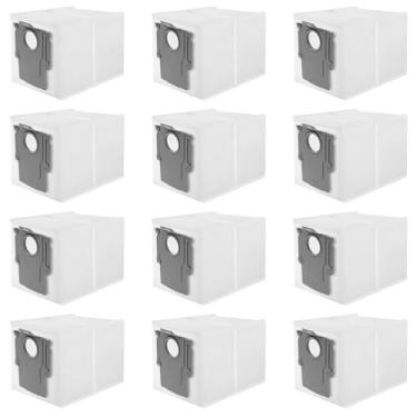 Imagem de KHZSPP 12 pacotes de sacos de pó descartáveis, sacos de pó de robô para aspirador de pó para aspirador de pó para Q Revo, Roborock Qrevo S, Qrevo MaxV, S8 MaxV Ultra e S8 Max Ultra Robot Aspirador de