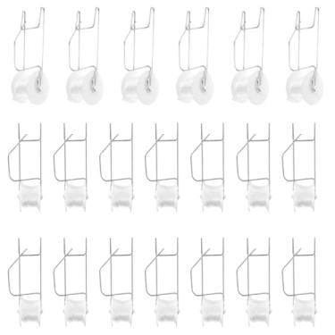 Imagem de Pacote com 20 ganchos de rolo de tomate com cordão de 120 m, kit de treliça de colheita de barbante de planta de tomate, estufa de flor para estufa de tomate, gancho de rolo para plantas evita que os