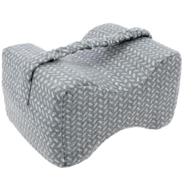 Imagem de Almofada de joelho para pessoas que dormem de lado, almofada de joelho de espuma viscoelástica, travesseiro de perna para ciática, costas, quadril, joelhos, alívio da dor nas articulações