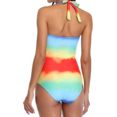 Imagem de Moda Sexy de uma peça feminina Biquíni Push-up Pad Swimwear Swimsuit B