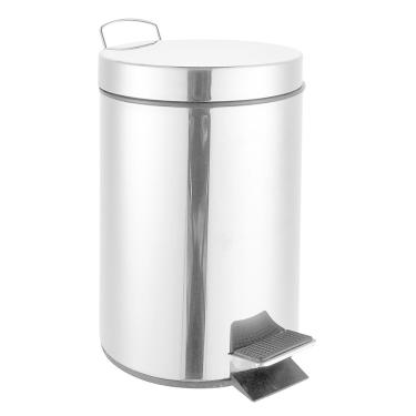 Imagem de Lixeira Inox 12 Litros Cozinha com pedal E Balde