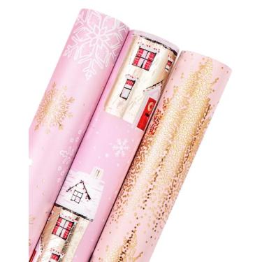 Imagem de Embrulho de presente WRAPAHOLIC, embrulho de Natal 43x305 cm, 3 rolos