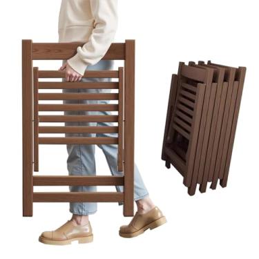 Imagem de AnywaysWood 4 cadeiras dobráveis de madeira maciça