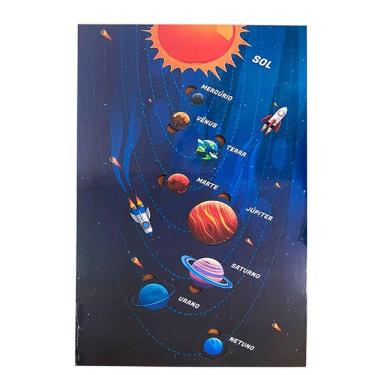 Imagem de Quebra-Cabeça De Encaixe Sistema Solar Educativo Pedagógico