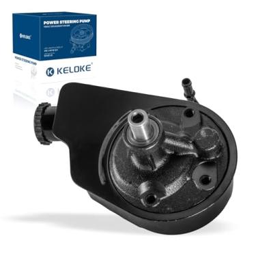 Imagem de KELOKE Bomba de direção hidráulica, com polia e reservatório, compatível com Chevrolet Silverado 2500 HD, Silverado 3500 HD e GMC Sierra 2500 HD, Sierra 3500, Sierra 3500 HD, 2001-2010, substituição