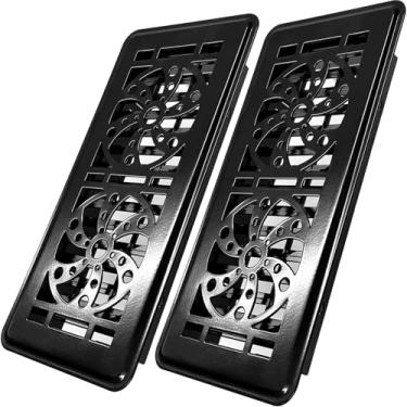 Imagem de Capas de ventilação de piso, registro de piso de painel em forma de ventilador, capa de ventilação de 4 x 10, capas de ventilação decorativas para piso doméstico, capas de ventilação de ar de aço